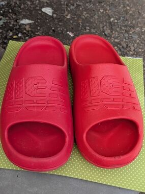 Kids Red Slide Sandals